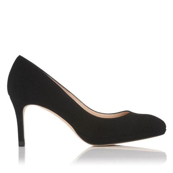 Black Suede Sybila Platform Pumps Black NWT